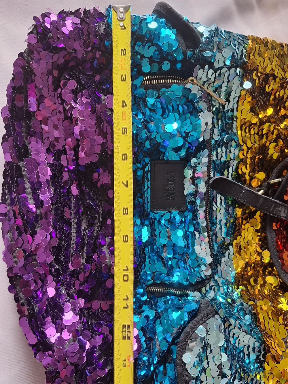 PINK Victoria's Secret Multi-Color Sequin Backpack - Rainbow Sequin Women’s Bag